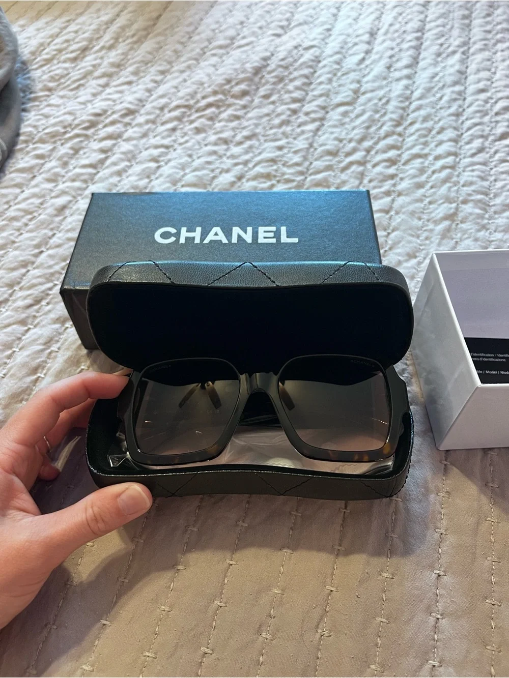 CHANEL Black Gradient Square Women’s Sunglasses